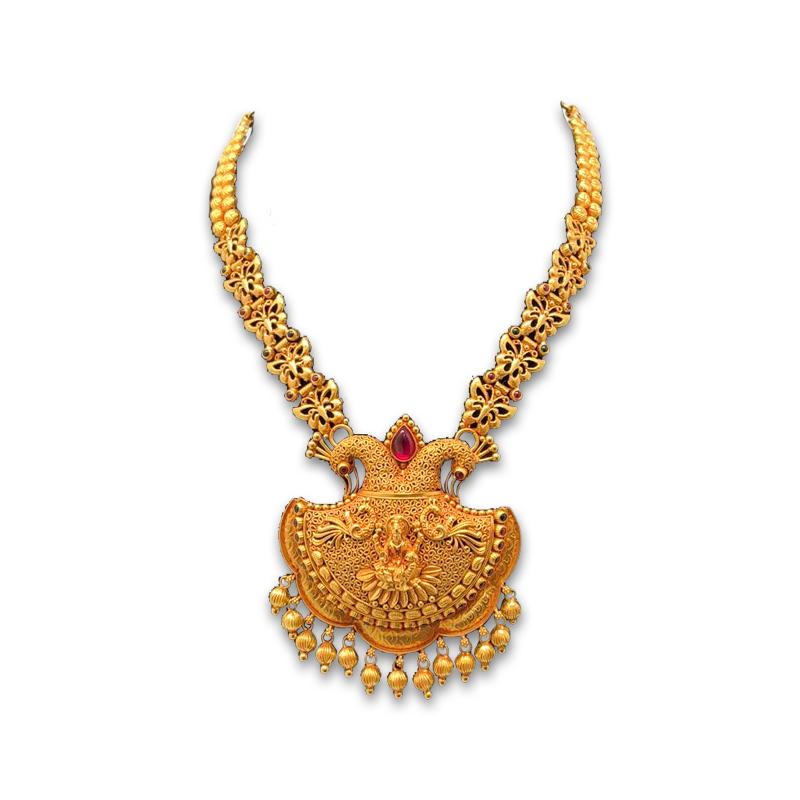 Gold long ganthan design clearance